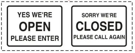G 789 — GENERAL - SORRY WE ARE CLOSED PLEASE CALL AGAIN